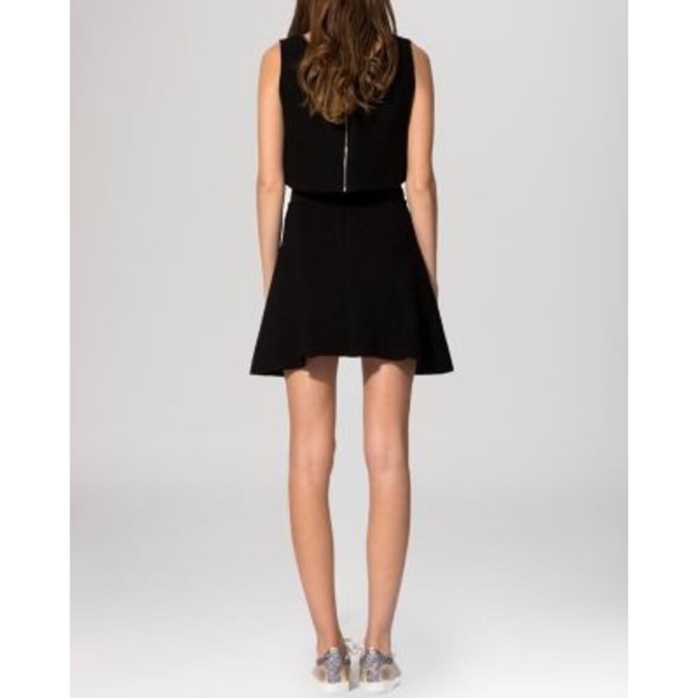 Rare Maje Multi Layered Mesh Fit & Flare Mini Dress Size S Black Whimsigoth Alt - Picture 2 of 9